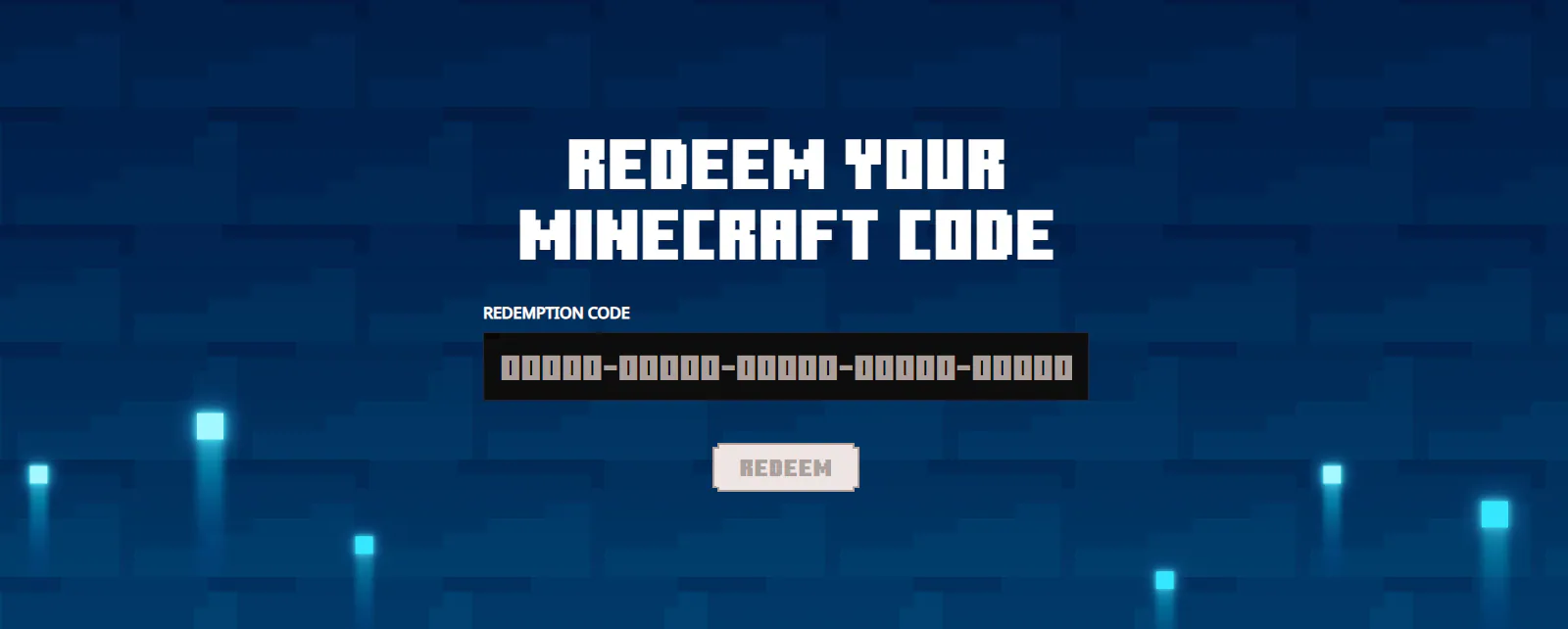Minecraft Redeem 1791334480362