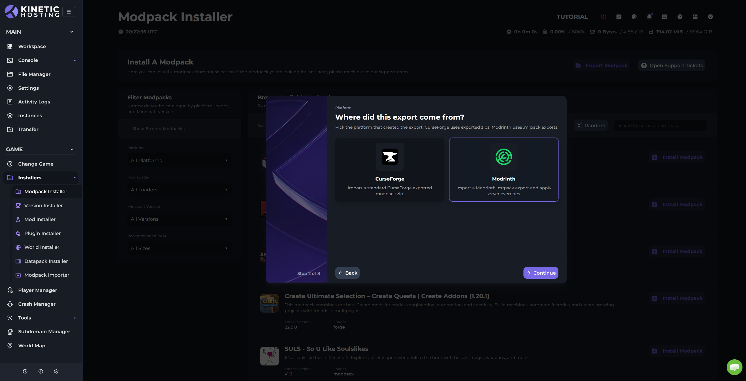 Modpack Importer 1781844002893