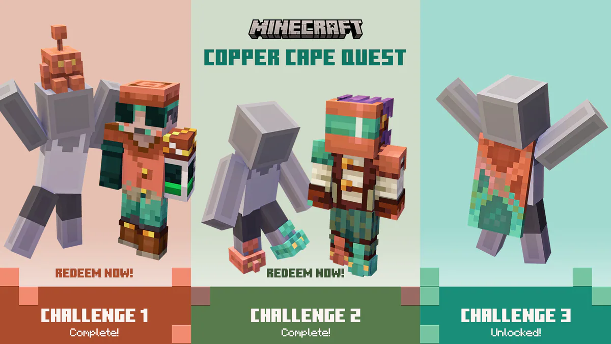 How To Get The New Copper Cape In Minecraft!