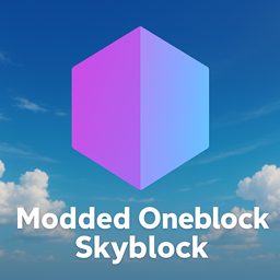 Modded Oneblock Skyblock modpack logo